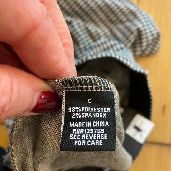 Women’s Pull On Pencil Midi Skirt Checkered Slit Ookie & Lala size small New - Picture 5 of 13